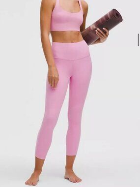 Lululemon Algin High-Rise Pant 25" in Pink Frosting